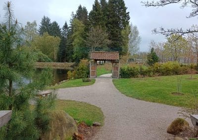 One of the gates at the garden